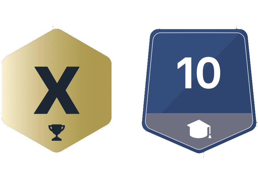Badges and XP icons