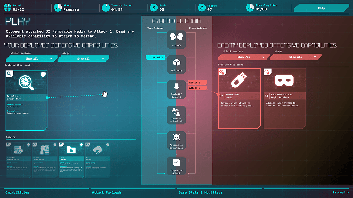 Red Team Cyber game board